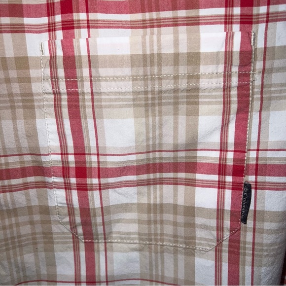 Columbia Button Up Adult XL Mens Multicolor Short Sleeve 100% Cotton Shirt - Picture 5 of 16